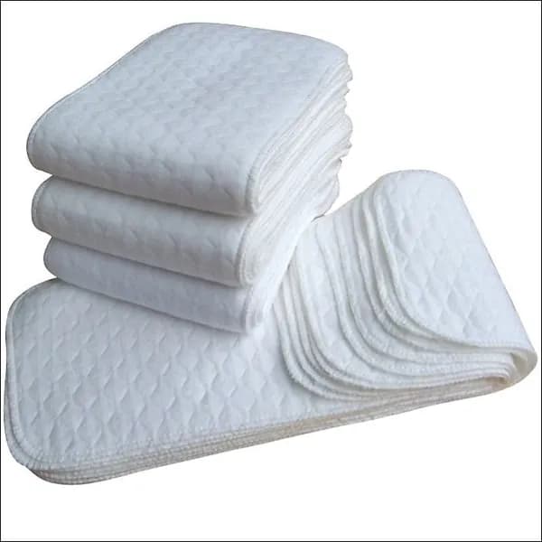Premium Soft Подгузники для новорожденных, 100% хлопок, ультра-тонкие. Впитывающие трехслойные - Вкладыши для многоразовых подгузников марлевые хлопковые, комплект 5 штук