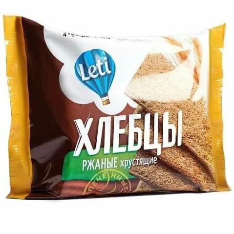 Хлебцы хрустящие ржаные запеченные 60гр.*4шт.