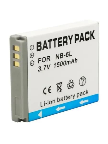 Аккумулятор для фотоаппарата Кэнон NB-6L, NB-6LH, 3.7V, 1500mAh, код BAT-CAM-40