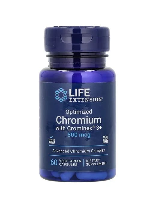 Оптимизированный хром с Crominex 3+, 500 мкг, 60 вег капсул