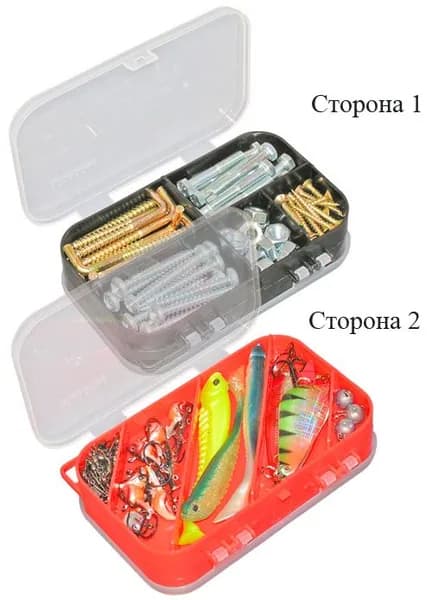 Коробка AQUATECH 2-сторонняя, 10 ячеек