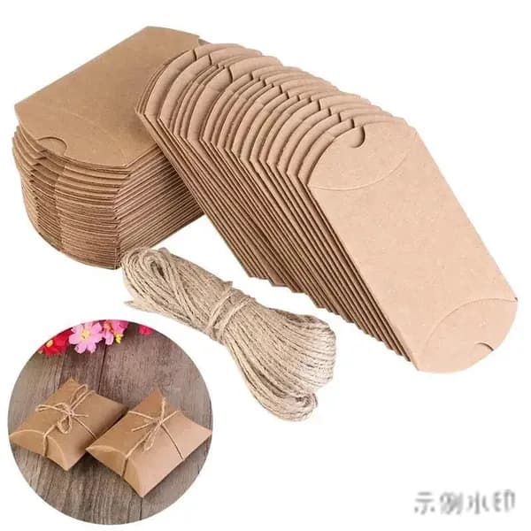 Для свадебной подарочной упаковки, крафт - бумаги, 10pcs