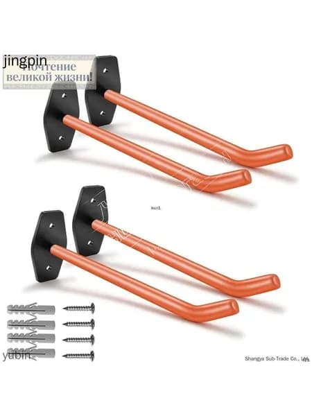 4PCS крюки для крепления шин на стену для организации хранения с грузоподъемной функцией 4 шт.
