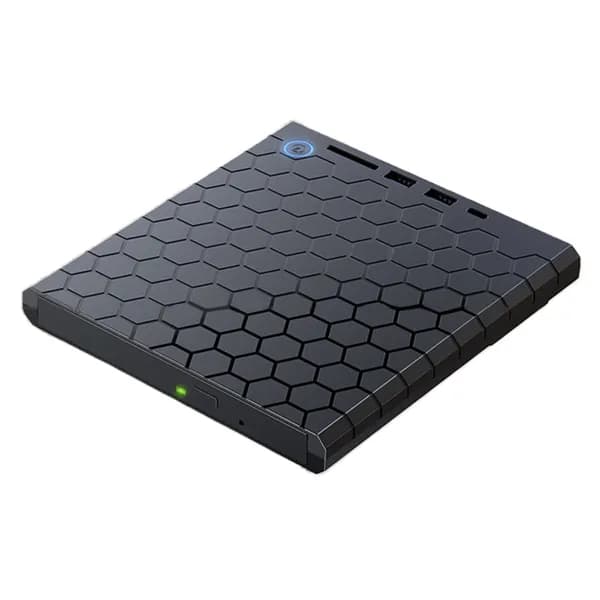 Внешний DVD-привод с записью, USB 3.0/Type-C, совместим с ноутбуками и ПК