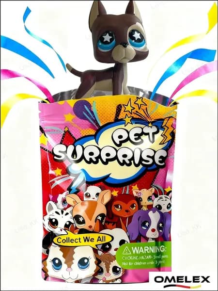 Pet Shop #817,лпс игрушки,Немецкий дог,Сосиска-дог,овчарка,собака,подарок для девочки(С упаковочным пакетом) 2