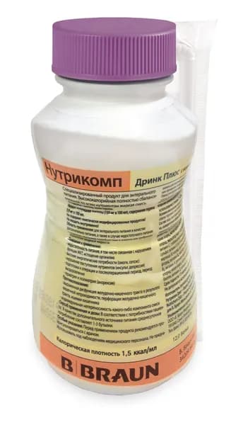 Нутрикомп Дринк Плюс ваниль 200 мл Энтеральное питание - B. Braun Nutricomp