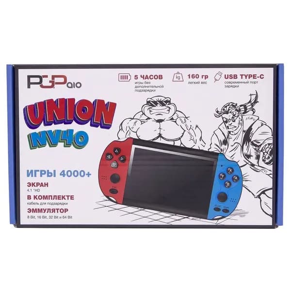 Игровая приставка PGP AIO Union NV40 (красно-синяя)