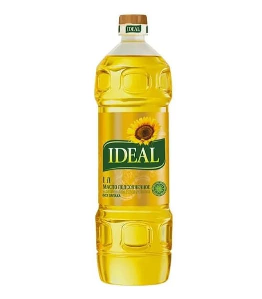 Ideal Масло подсолнечное рафинированное дезодорированное, 1 л