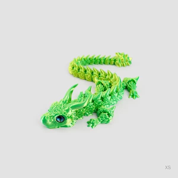 Фигурка дракона 3D-печатная с подвижными частями декоративная