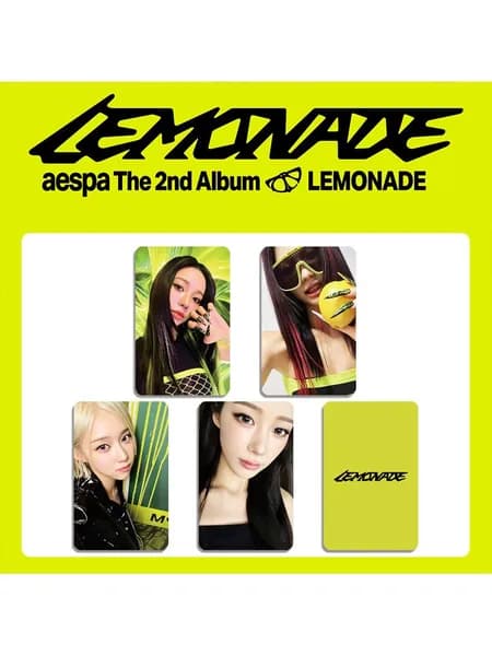Фотокарточки LEMONADE Коллекционные карты Подарок для фаната K-pop AESPA карточки