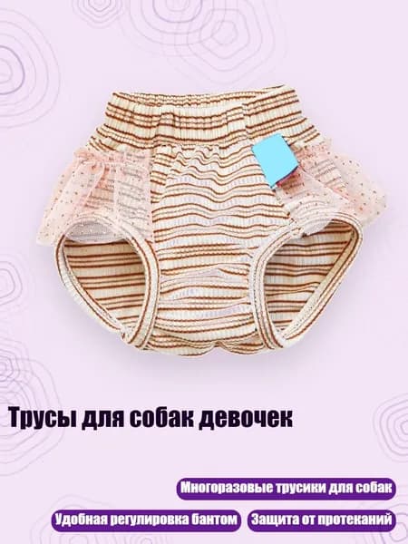 Трусы для собак девочек, - S - 1