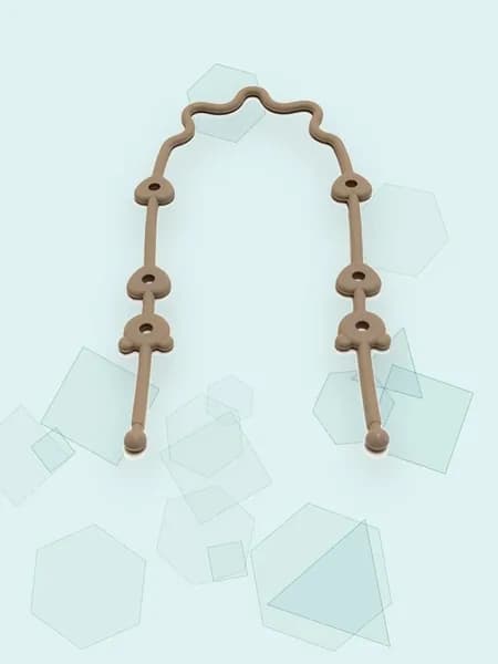 Ремешок для игрушек к коляске и стульчику, Светло-коричневый