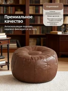 Пуф, Акрил, 50х30х30 см