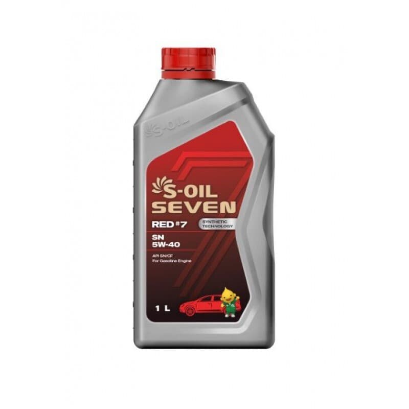 S-OIL SEVEN RED#7 SN 5W-40 Масло моторное, Полусинтетическое, 1 л