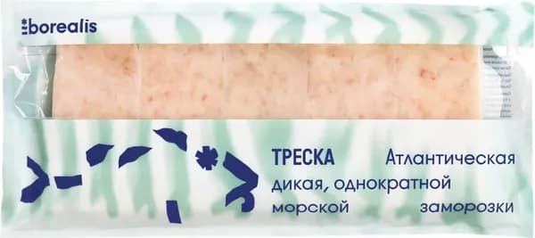 Фарш трески свежемороженый BOREALIS блочный, 750г