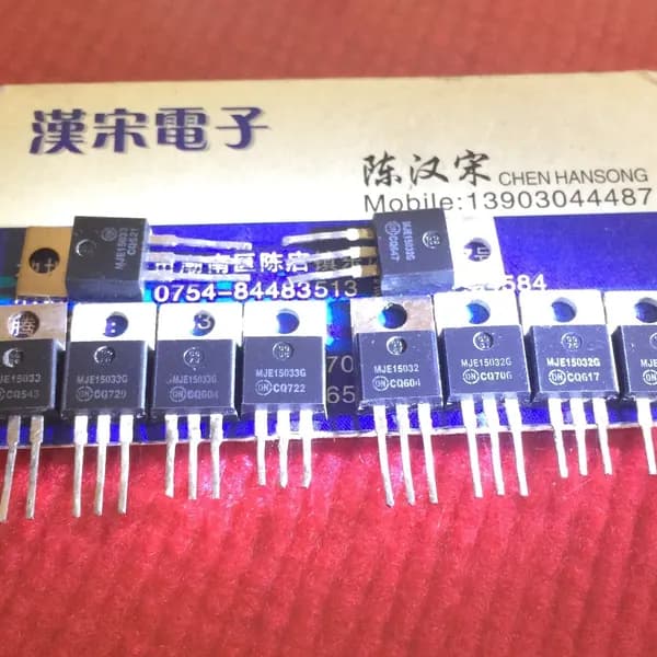 2 шт/лот пара MJE15032G MJE15033G MJE15032 MJE15033 the used