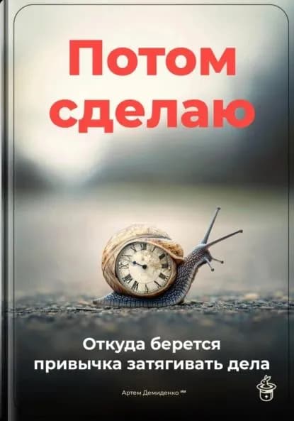 Потом сделаю: Откуда берется привычка затягивать дела | Демиденко Артем | Электронная книга