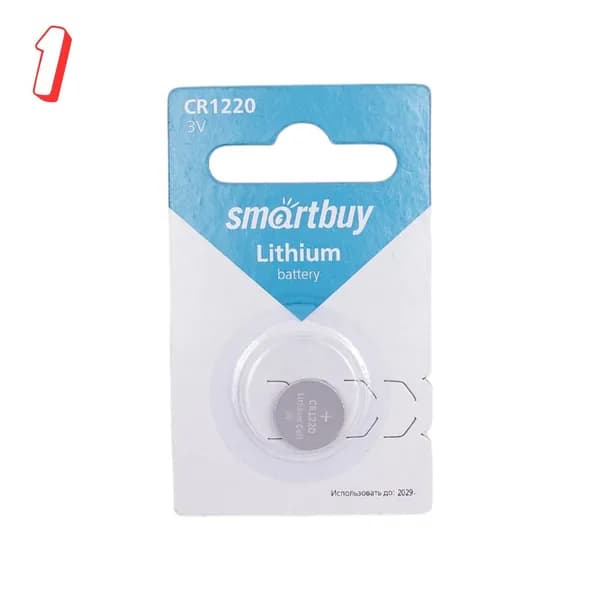 Литиевый элемент питания CR1220 SBBL-1220-1B, (1 шт)