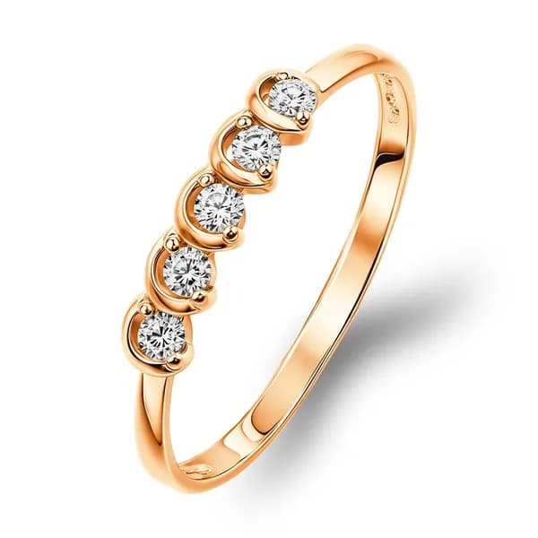 Кольцо золотое женское с фианитами 375 пробы 585GOLD