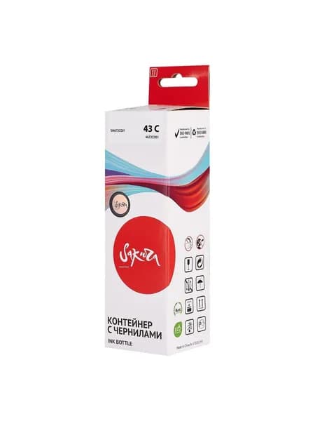 Чернила Sakura 4672C001 для Canon, голубой, 3800 к., 60 мл.