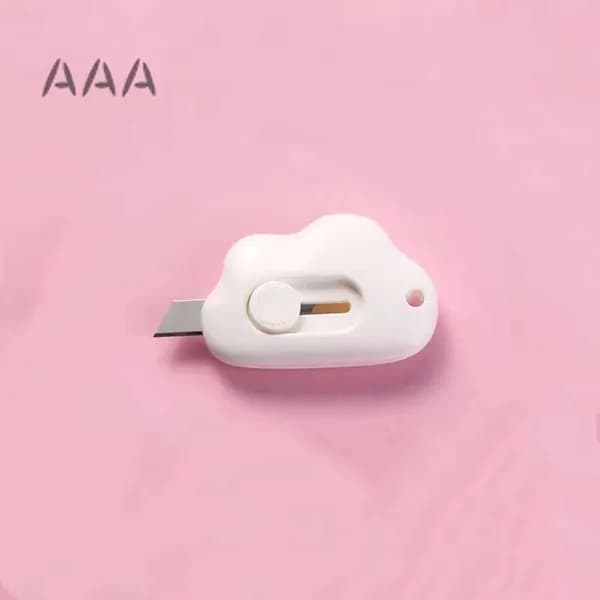1 шт. Mini Pocket Cloud Art многофункциональный нож для резки бумаги, упаковки, сменным лезвием, канцелярский инструмен