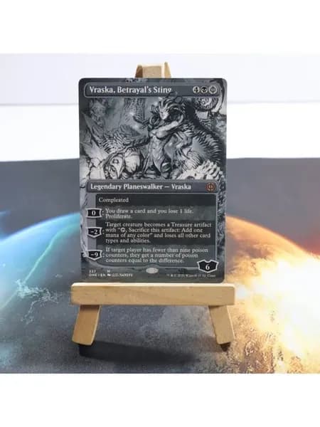 Эксклюзивные карты Magic: The Gathering Vorinclex, Volcanic Island, Vraska Extended Art, Phyrexian, Защита в подарок!