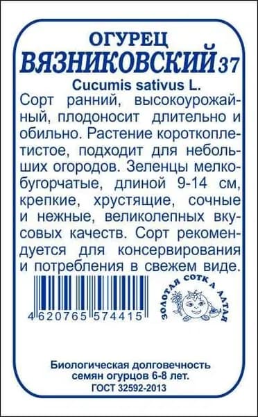 Огурец Вязниковский б/п
