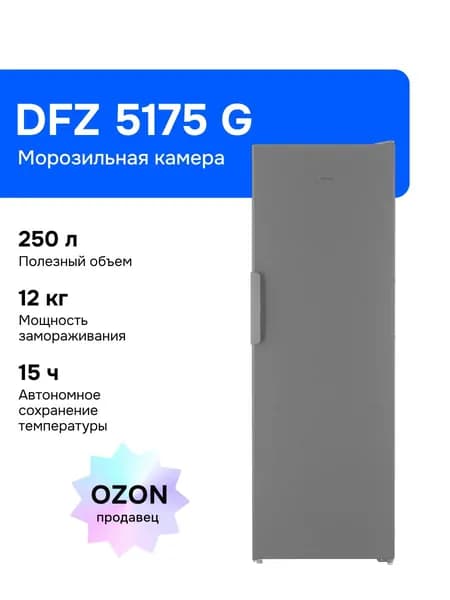 Морозильная камера Indesit DFZ 5175 G, No Frost, серебристый