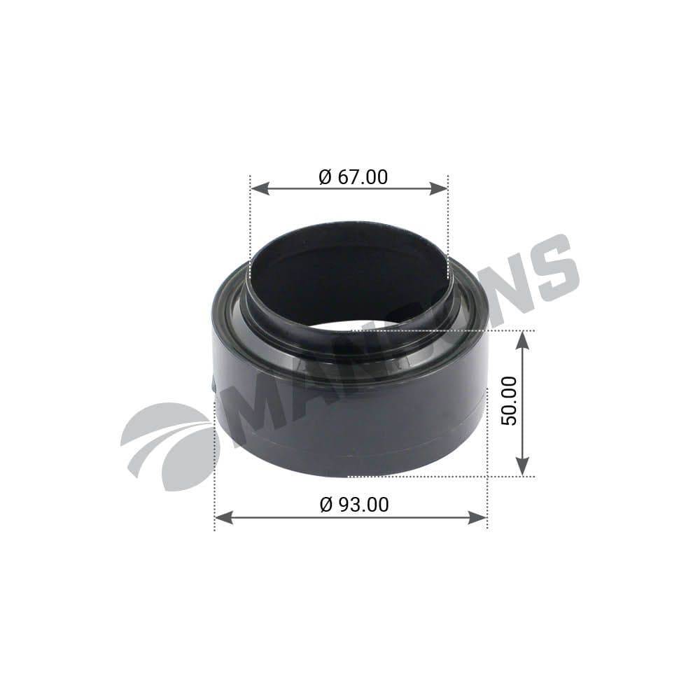Кольцо уплотнительное! (п) ступицы 67x93x50/ bpw eco plus 8-9t MANSONS GR315