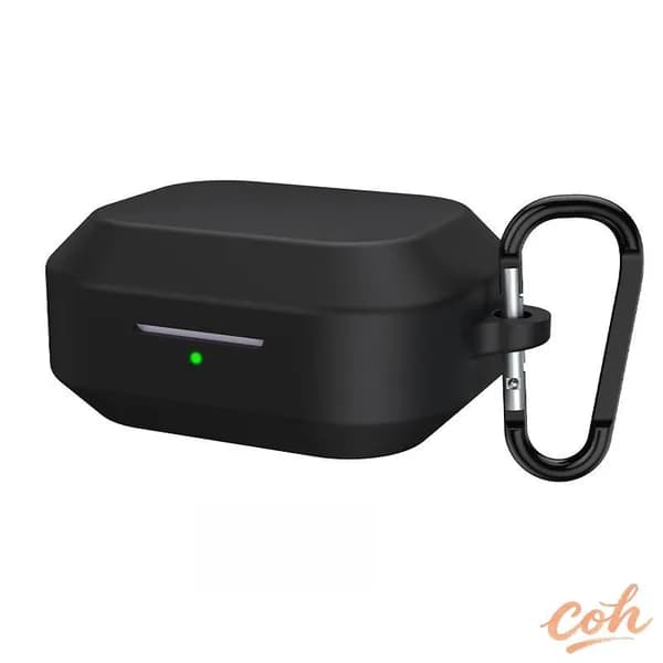 Силиконовый защитный чехол для наушников Realme Buds Air8 Pro с альпинистской пряжкой/ устойчив к падениям и царапинам, минимализм и универсальный/ доступен в нескольких цветах