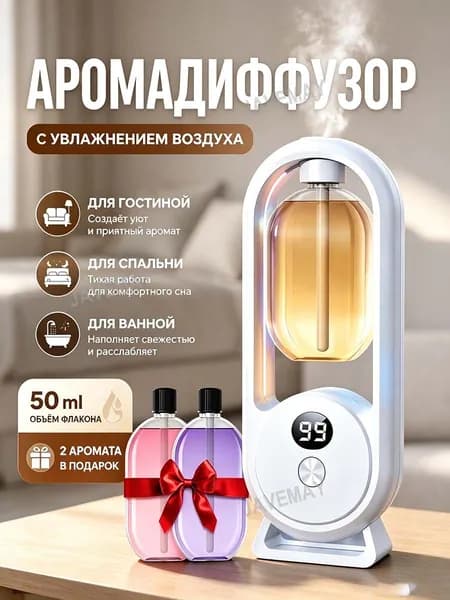 Аромадиффузор ультразвуковой J02614G, белый