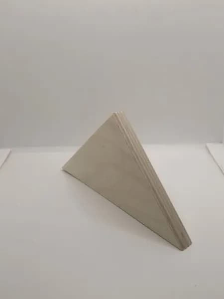 Заготовка (5шт) треугольник для декорирования, подставка под горячее, фанера 15 мм