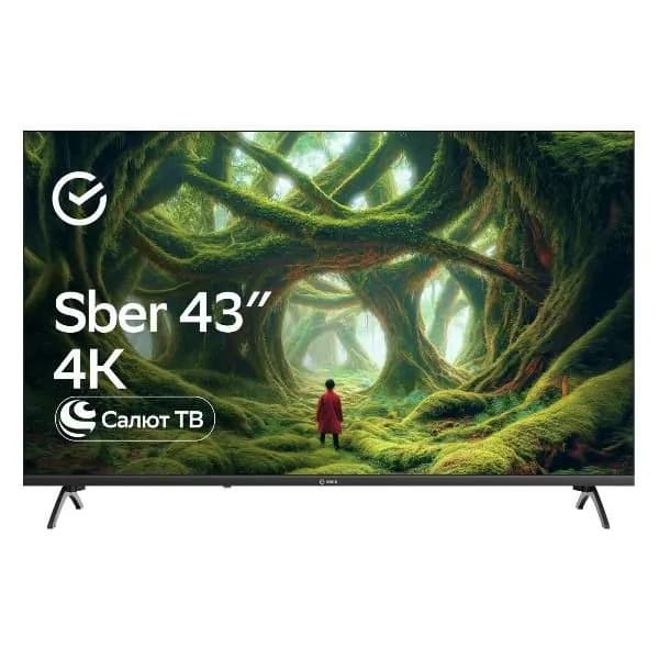 SBER Телевизор SDX-43U5500DBA 43″ 4K UHD, черный
