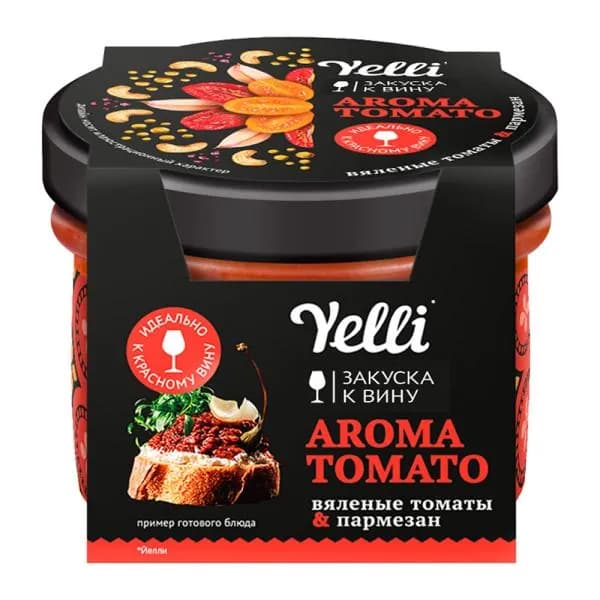 Закуска к вину Aroma Tomato томат и пармезан Yelli 100г