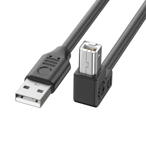 Кабель USB 2.0 для принтера, Type A Male to B, высокая скорость 480 Мбит/с, 1.5m - Наклонись