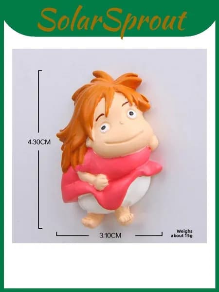 ponyo on the cliff holding bucket girl fish мини магнитный декор для холодильника для дома офиса и подарка