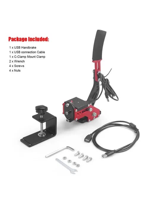 USB рукоятка-тормоз Red для PS4 PS5 PC
