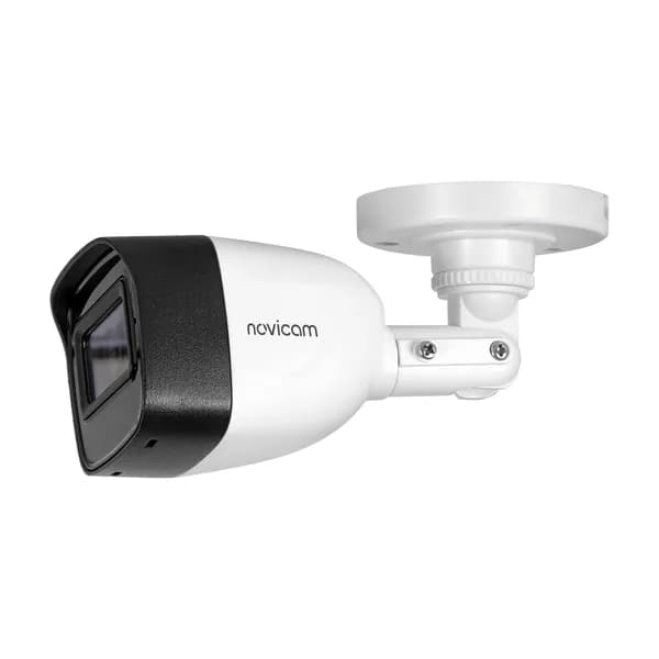 Аналоговая камера уличная Novicam HIT 23 TVI AHD CVI CVBS, матрица 1/2.9" CMOS, 2 Мп 30 кадров/с, объектив 2.8 мм, IP67, ИК 30м, DC 12В, с микрофоном. Товар уцененный