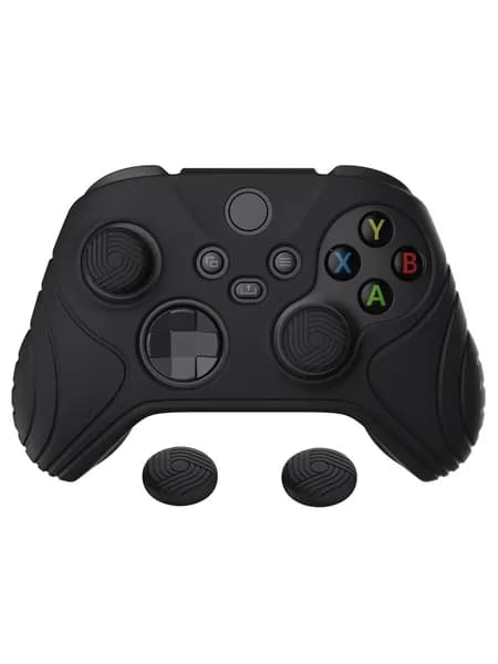 Силиконовый чехол для Xbox Series S/X с накладками на стики, чёрный