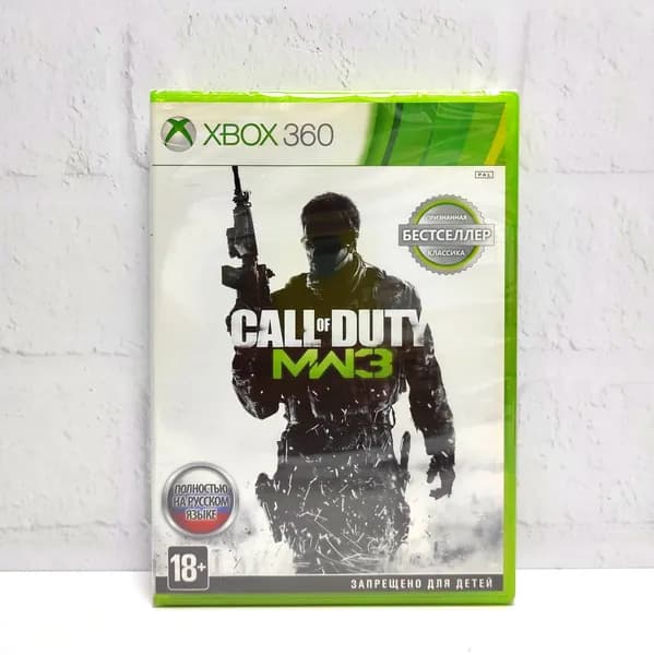 Call Of Duty Modern Warfare 3 MW3 Полностью на русском Видеоигра на диске Xbox 360. Товар уцененный