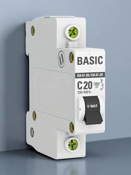 Выключатель автоматический 1П 20А С 4.5кА mcb4729-1-20C EKF