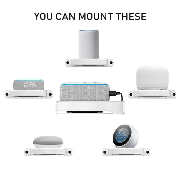 Кронштейн для Echo Dot (1 4) и Echo Spot с органайзером кабелей