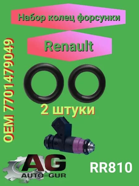 Набор колец форсунки Renault 7701479049 2шт RR810