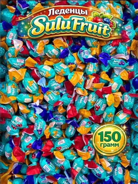 Конфеты карамель Bayan Sulu Fruit MINT 150г