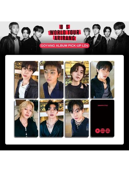 Фотокарточки ARIRANG Busan VINYL Коллекционные карты Подарок для фаната K-pop BTS карточки