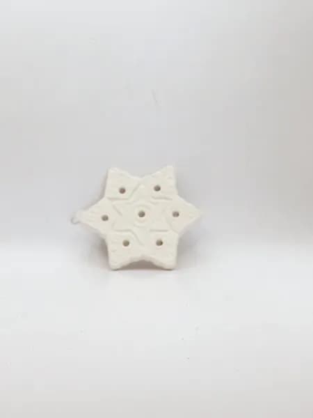 Ёлочное украшение под раскраску Снежинка