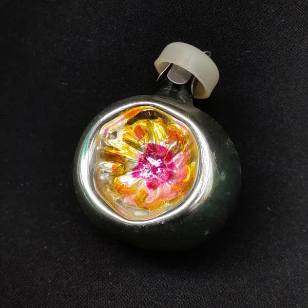 Елочная игрушка СССР,стекло,шар прожектор. Винтаж 143615