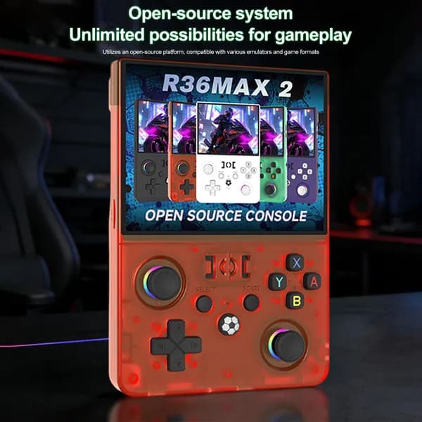 Портативная ретро-консоль R36MAX2 с Linux, 4,5 IPS и 128 ГБ