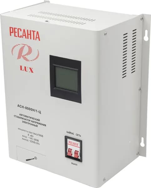 Стабилизатор напряжения Ресанта АСН-8 000 Н/1-Ц Lux