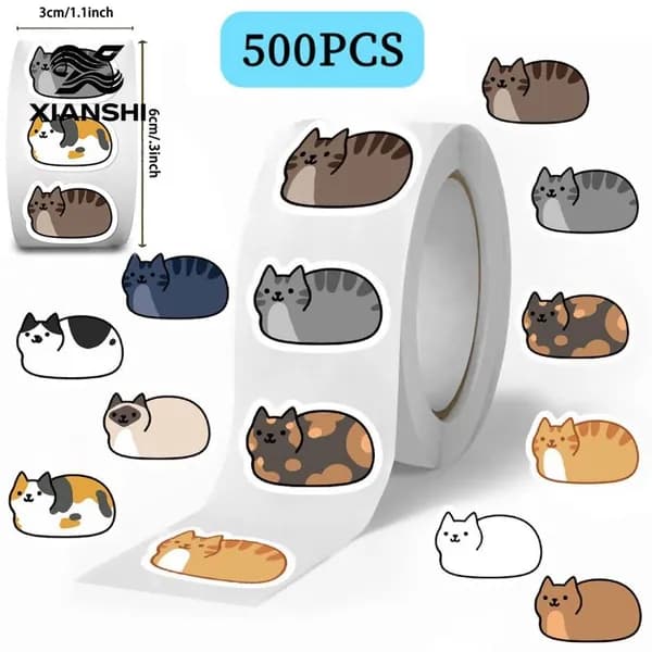 Стикеры 500 шт., листов: 1